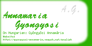 annamaria gyongyosi business card